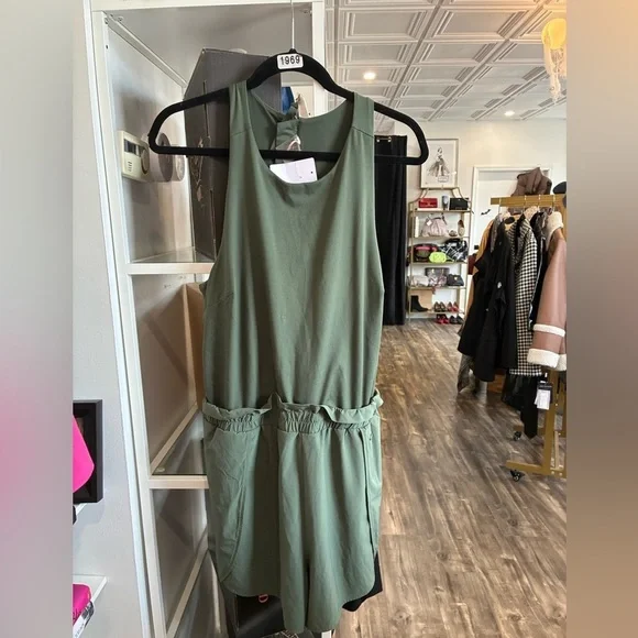 CALIA olive green athletic romper size L - Picture 2 of 4